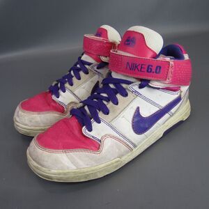 Nike 6.0 Morgan High-Top Basketball‎ Shoes Youth Size 6Y Purple Pink 407716-100